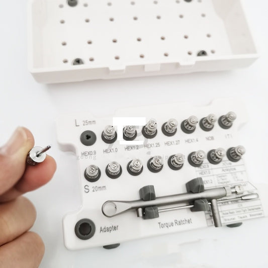 Dental Hand Implant Restoration Tool Screwdriver Transfer Rod Torque Spanner Set